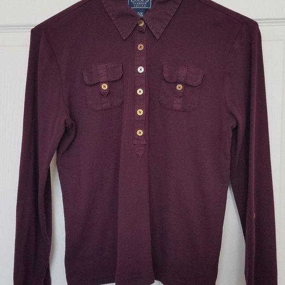 ⭐️5 for 20⭐️ CHAPS Half Button Top - Picture 4 of 4